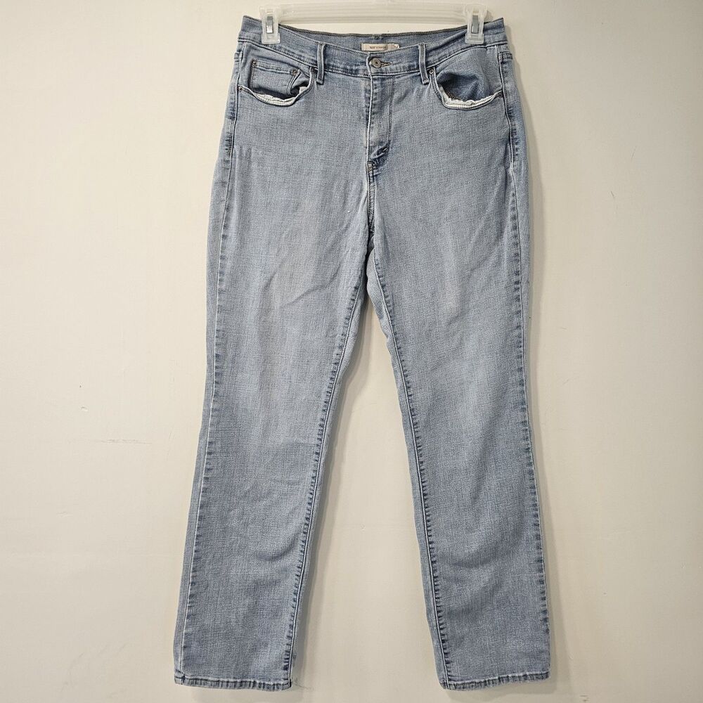 Levi's 505 Straight Leg Jeans Women's Size 14 Short Classic Light Wash 32x32